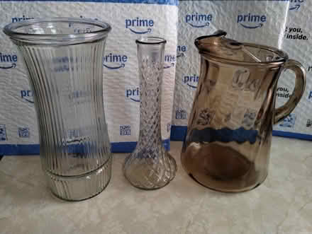 Photo of free Glass vases and pitcher (Newark) #1