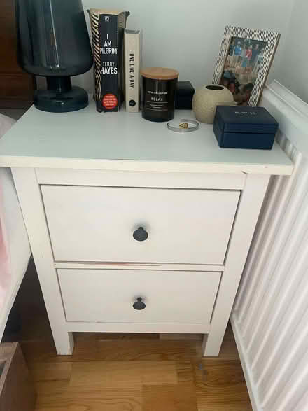 Photo of free Tallboy, bedside table with drawers, chest of drawers, shelf (Putney SW15) #4