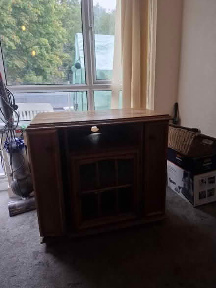 Photo of free Wood TV unit (Baildon BD17) #1