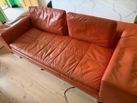 Photo of free Italian leather sofa (2 Denham Street SE10) #1