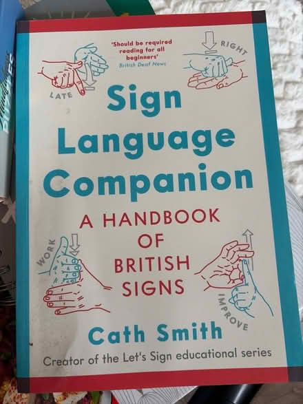 Photo of free Sign language book (Mortlake SW13) #1