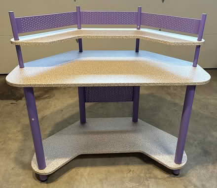Photo of free 3-tier corner desk with chair (west Cupertino) #1