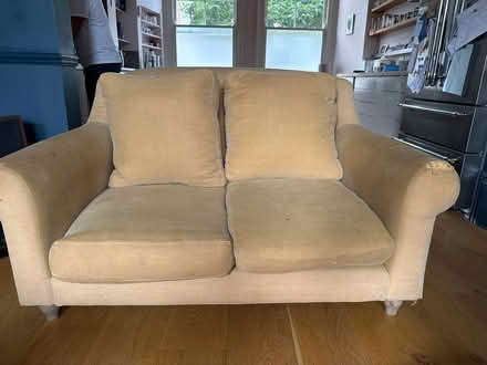 Photo of free Small Mustard Yellow Loaf Sofa (Upper Holloway N19) #1