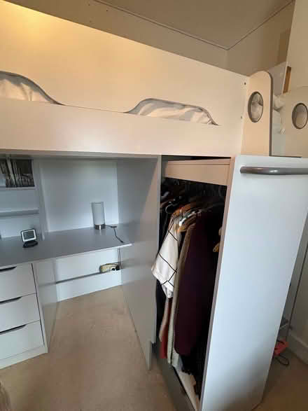 Photo of free Single bunk bed with desk and wardrobe (Claygate KT10) #3