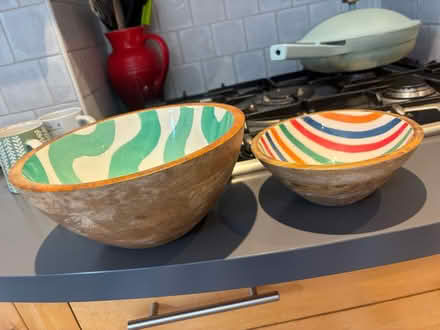 Photo of free Wooden serving bowls (Wimbledon SW19) #1