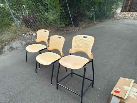 Photo of free Stacking Chairs and Stool (88th & Devonshire/Welby/York) #1