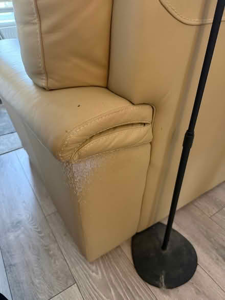 Photo of free Leather sofa (Br34jn) #3