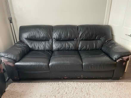Photo of free Black 3 seater and 2 seater sofa (Harringay N15) #1