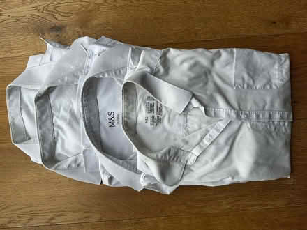 Photo of free 4 white shirts age 14/15 (Dudbridge GL5) #1