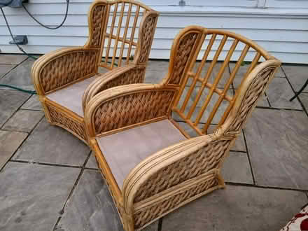 Photo of free 2 strong cane armchairs (Henfield, BN5, West Sussex) #3