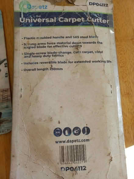 Photo of free Carpet and vinyl cutter (Downhead Park MK15) #2