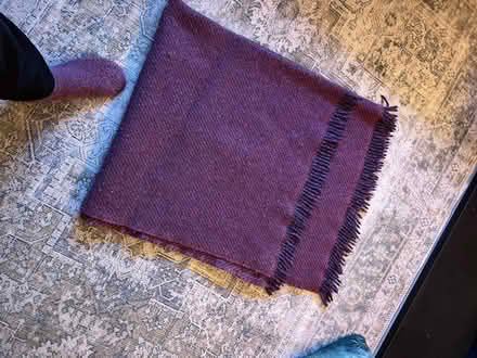 Photo of free Wool throw - plum mixed colours (West Bridgford NG2) #2