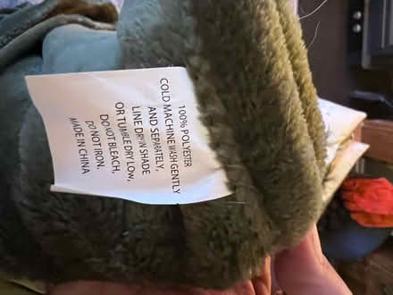 Photo of free Olive green fleecy throws x 2 (West Bridgford NG2) #1