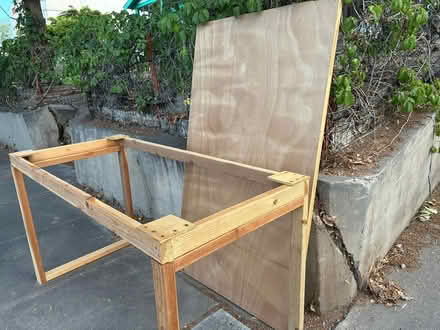 Photo of free wood door and workbench frame (UNM area) #1