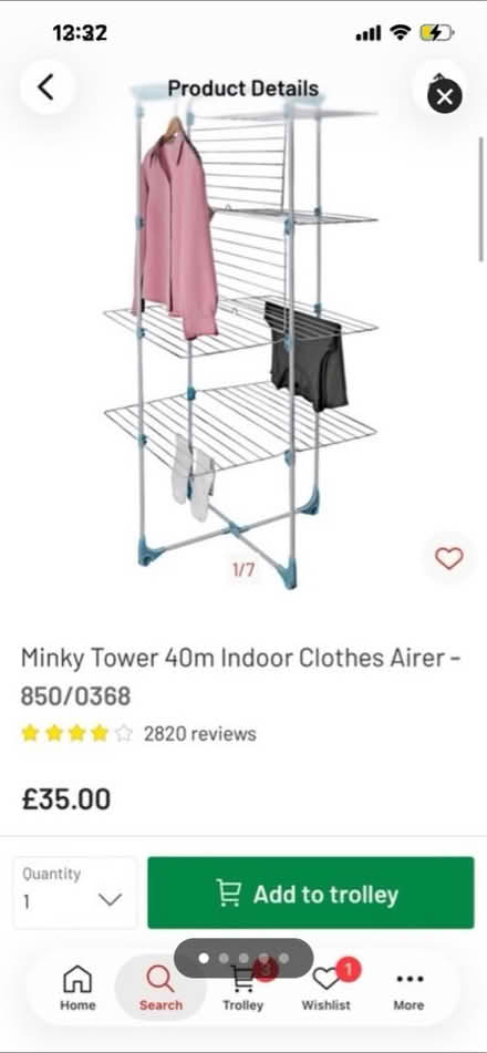 Photo of free Clothes airer (NW5 4LJ) #1