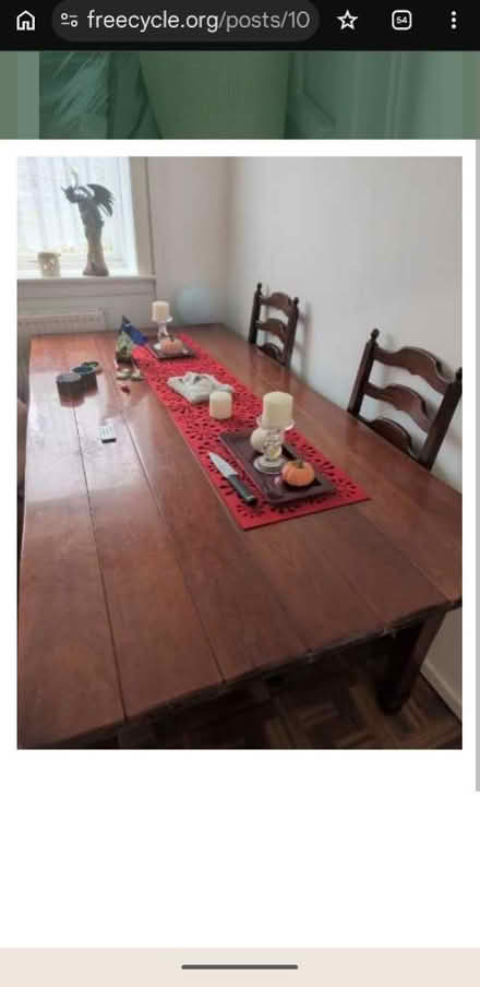 Photo of free Table and chairs (The oval CA2) #1