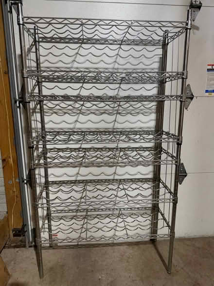 Photo of free Metal wine shelves (Chesterbrook Rd & N Albemarle) #1