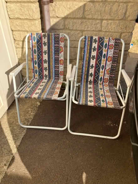 Photo of free Two folding garden chairs (Bussage GL6) #1