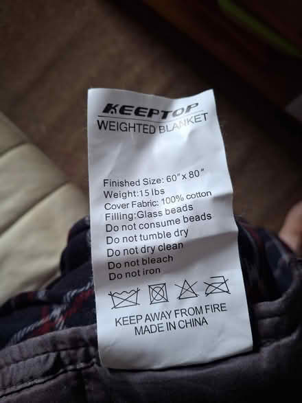 Photo of free Weighted blanket (Lancing. BN15) #1