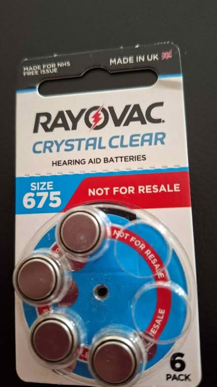Photo of free Hearing aid batteries (KT6 Surbiton) #1