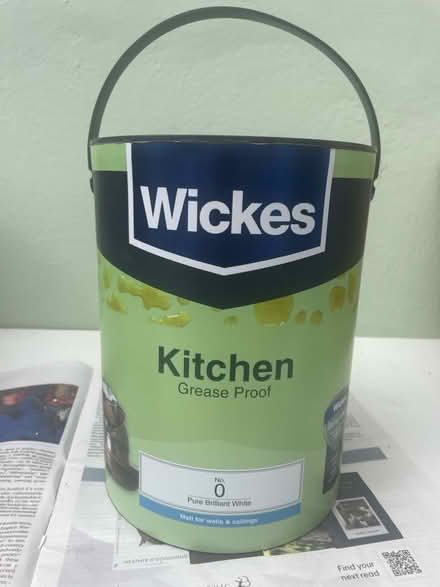 Photo of free 5 litre tin of paint - Matt Brilliant White (Hook Norton OX15) #1