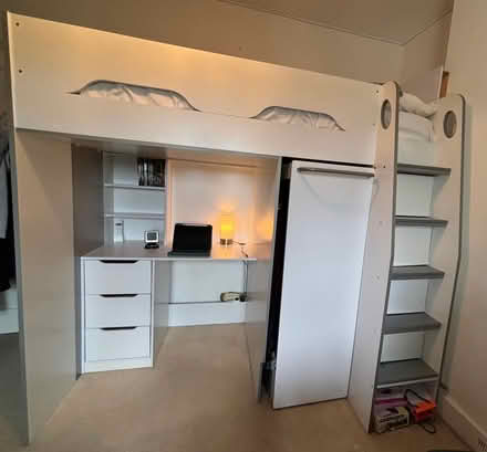 Photo of free Single bunk bed with desk and wardrobe (Claygate KT10) #2