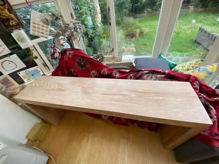 Photo of free Console table oak wood. (Elizabeth Gate TW8) #3