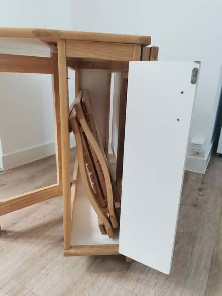 Photo of free Folding table and three chairs (Near Barnstaple, EX32) #4