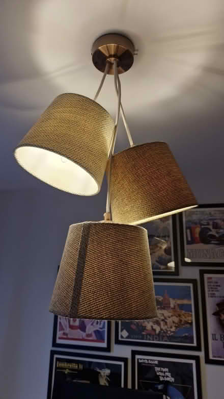 Photo of free Three section ceiling lamp (Fleetville AL4) #2