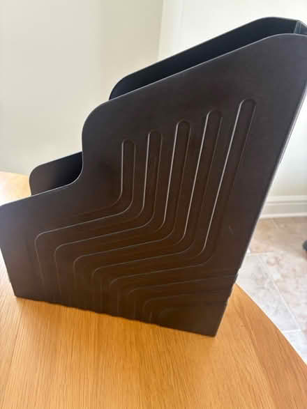 Photo of free six black plastic file or magazine holders (Beaconsfield HP9) #3