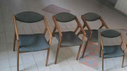 Photo of free FOUR Dining Chairs (fabric on wood) (Queenstown, near MRT) #1