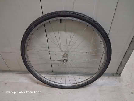 Photo of free Bicycle front wheel, 28inch/700c size (Woodlands TW7) #1