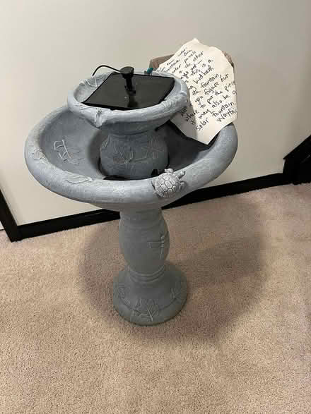 Photo of free two-tier bird bath (northeast ann arbor) #1