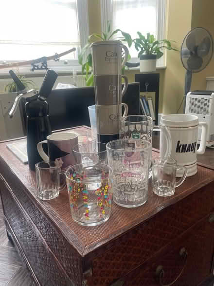 Photo of free Kitchenalia mugs, glasses, whipper (Anerley SE20) #1