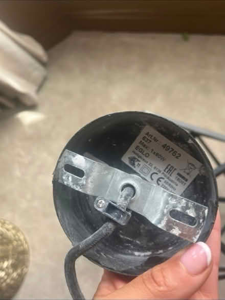 Photo of free Black Ceiling Light Fitting (Grangetown CF11) #3