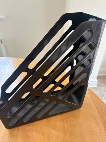 Photo of free six black plastic file or magazine holders (Beaconsfield HP9) #4