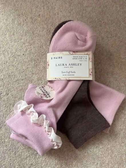 Photo of free 3 pairs of unworn socks (Wimbledon SW19) #1