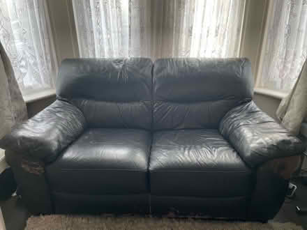 Photo of free Black 3 seater and 2 seater sofa (Harringay N15) #2