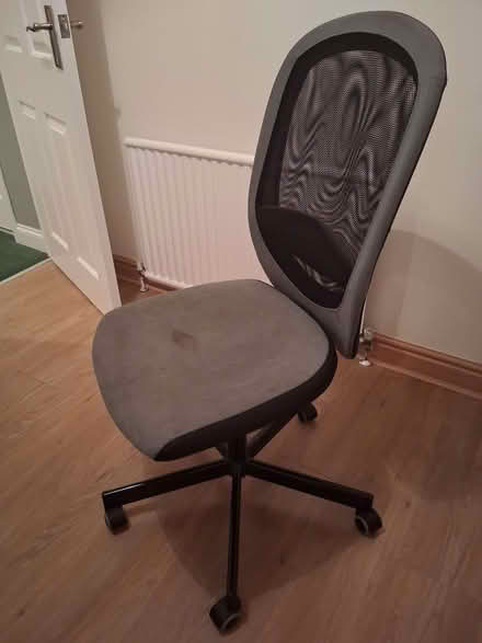 Photo of free Dark grey adjustable office chair (Breda BT8) #1