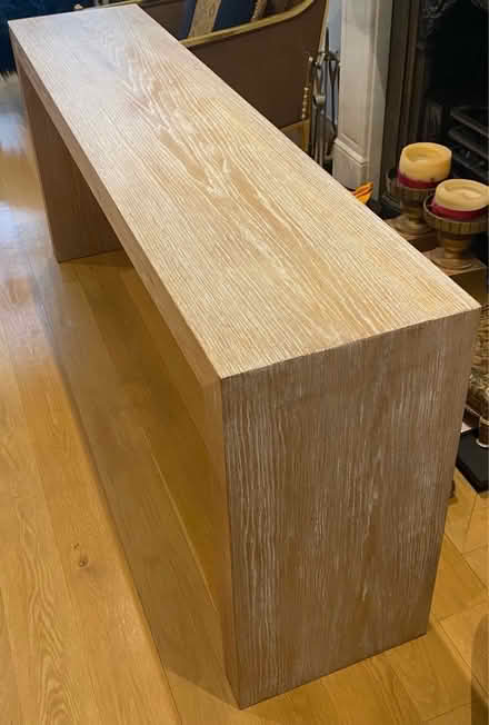Photo of free Console table oak wood. (Elizabeth Gate TW8) #2