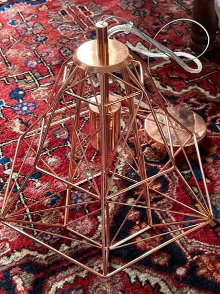 Photo of free Rose gold coloured metal lampshade (Bristol BS3 (Totterdown)) #1