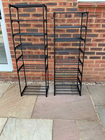 Photo of free Shelving Racks x 2 adjustable and light weight (Meppershall SG17) #1