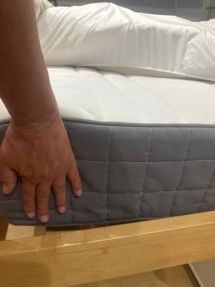 Photo of free Double wooden bed. With mattress (Se6 2ha) #2