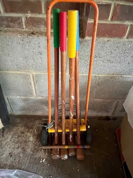 Photo of free Wooden croquet set with trolley (Fobbing SS17) #1