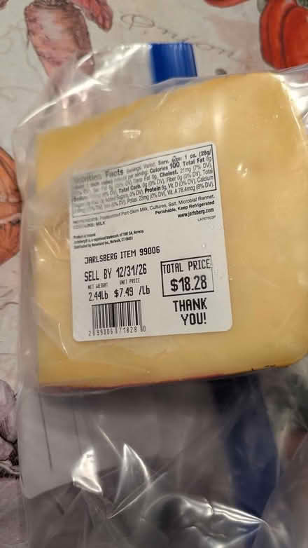 Photo of free Block of Jarlsberg Cheese (Bellevue Bridle Trails area) #1