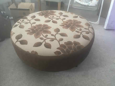 Photo of free Floral pouffe seat (Rectory Farm NN3) #1