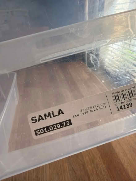 Photo of free 2x IKEA Samla caddy tubs storage (Emersons Green, BS16 7) #2