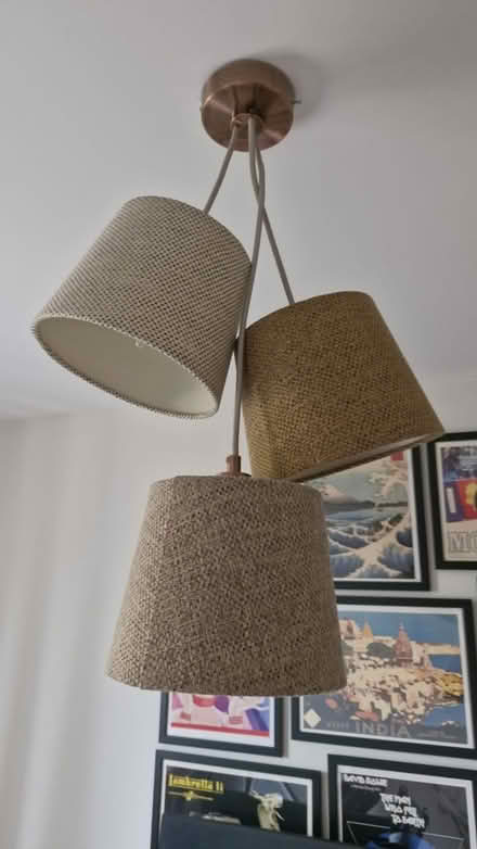 Photo of free Three section ceiling lamp (Fleetville AL4) #1