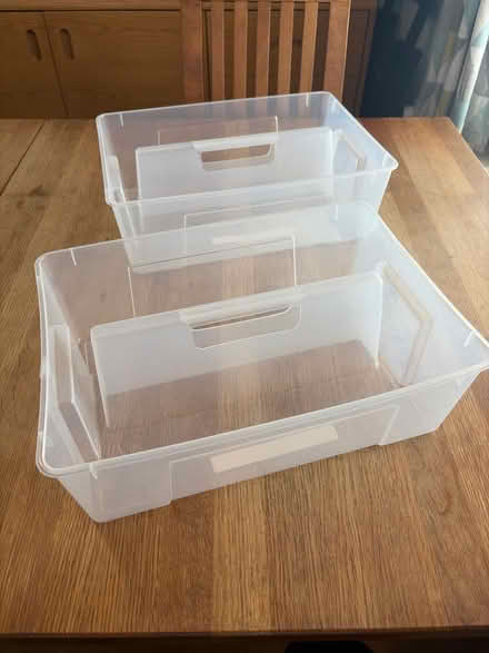 Photo of free 2x IKEA Samla caddy tubs storage (Emersons Green, BS16 7) #1