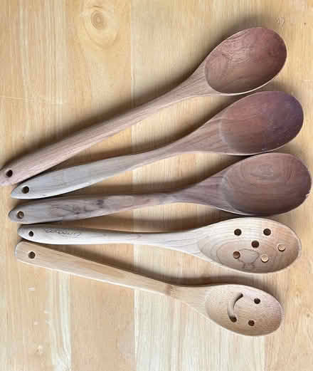 Photo of free Four wooden spoons, lightly used (Groton MA) #1